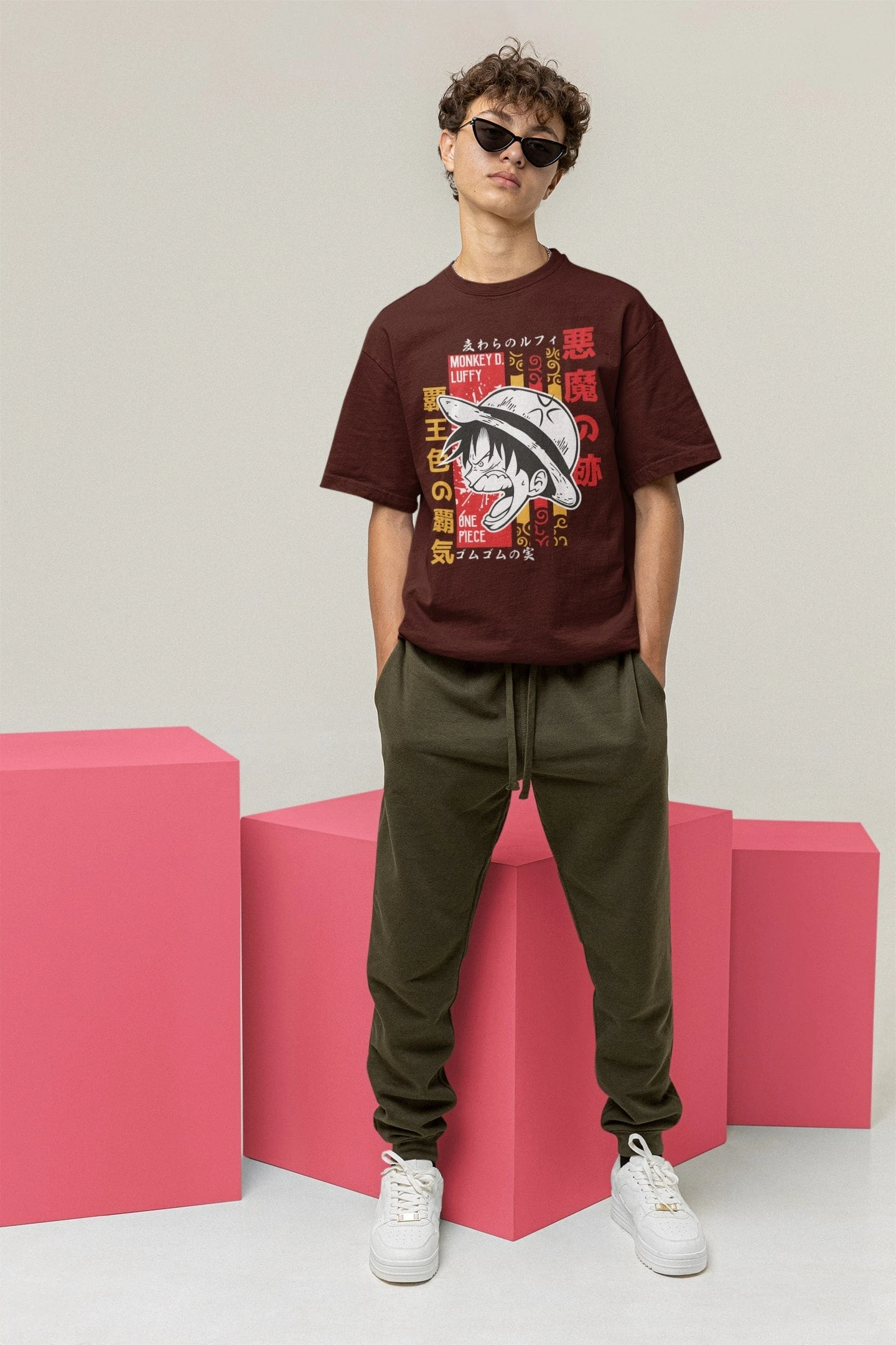 

Summer 2026 One Piece Munch D. Luffy Demon Fruit/Bully Color Bully Theme 3D Print Breathable T-shirt Male and Female Parent Tops