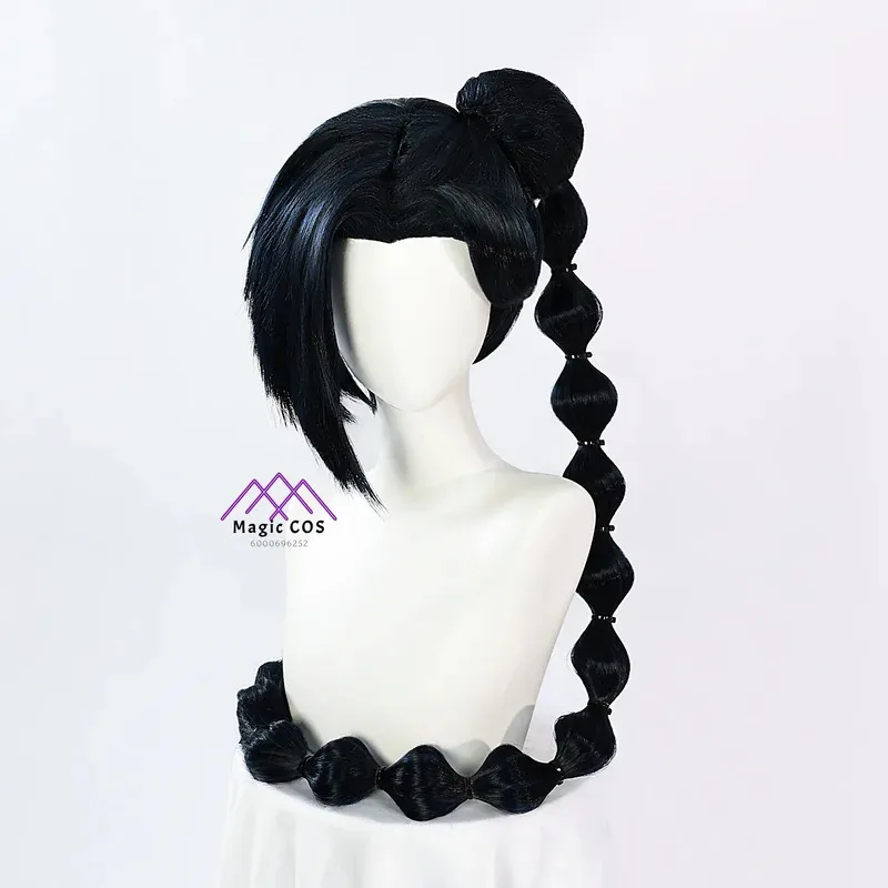 أنيمي مقص سبعة الساموراي شيسان Meihua تأثيري حلي شعر مستعار القاتل ثلاثة عشر كوس موحدة شعر مستعار ازياء للنساء فستان رائجة البيع
