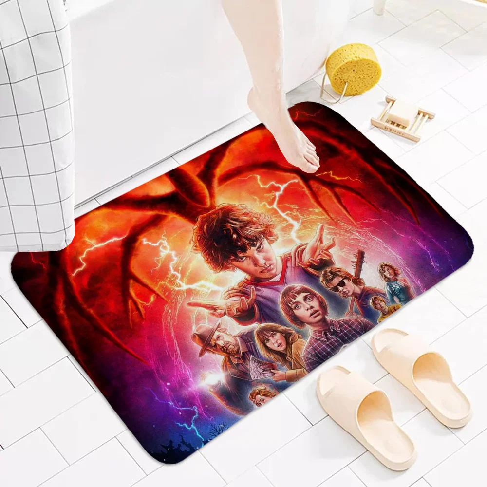 Bath Mat Rug Bathroom Foot Mat Non-slip Mat Small Floor Mats Door Mat Stranger Things Rugs Entrance Carpet for Kitchen Carpets