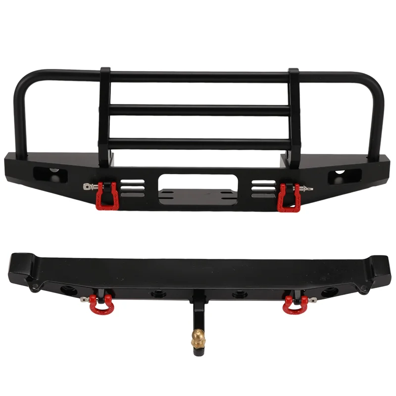 

AS96-RC Car Metal Front Bumper With Led Light And Rear Bumper For 1/10 RC Crawler TRX-4 TRX-4 Axial SCX10 Upgrade Parts