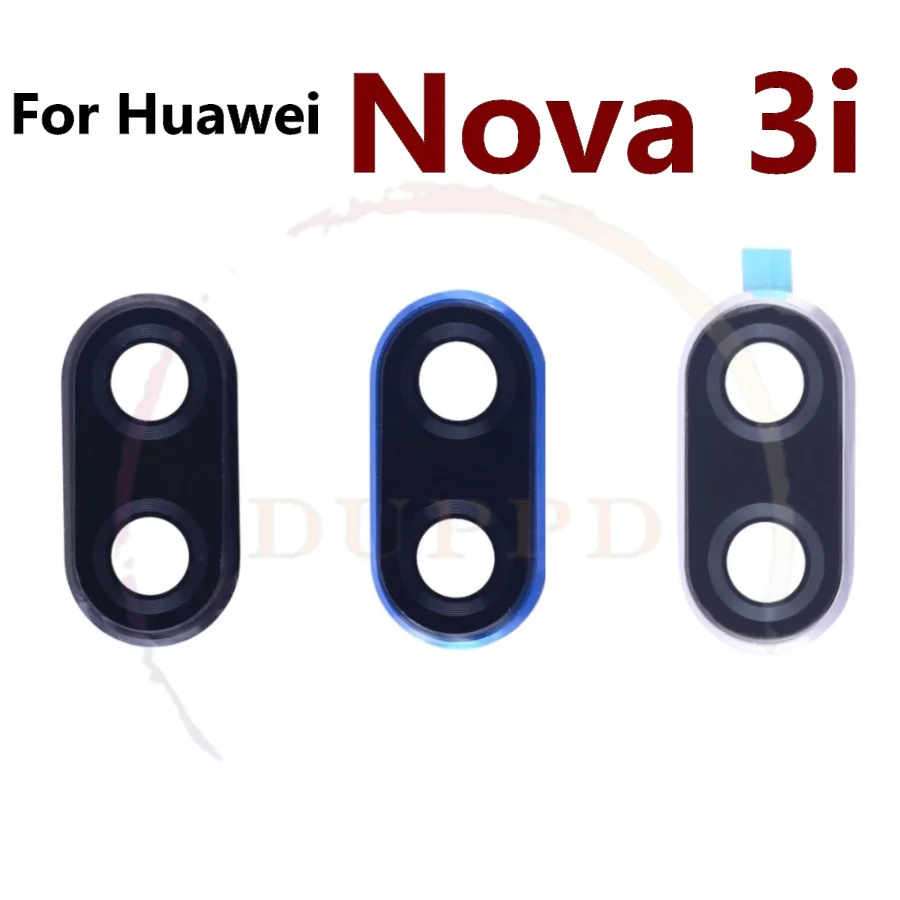 10Pcs/Lot 100% Original New For Huawei Nova 3 3i 3e 4 4e Back Camera Rear Glass Lens Frame Cover With Adhensive Repair Part