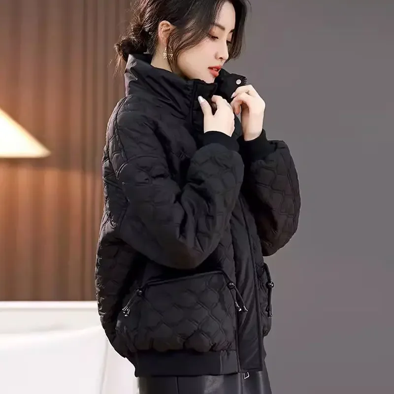 

Jacket Solid Color Lady Parka Lightweight Plush Women's Coat Luxury Offers High Quality New in Outerwears Outdoor Clothes Hot