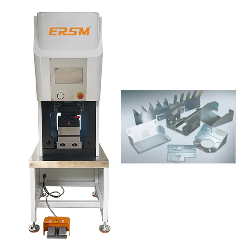 Posizionamento conveniente Forza di piegatura 3 tonnellate 30Kn Corsa 120 mm Hardware per sbarre collettrici in rame adatto Servo pressa piegatrice CNC