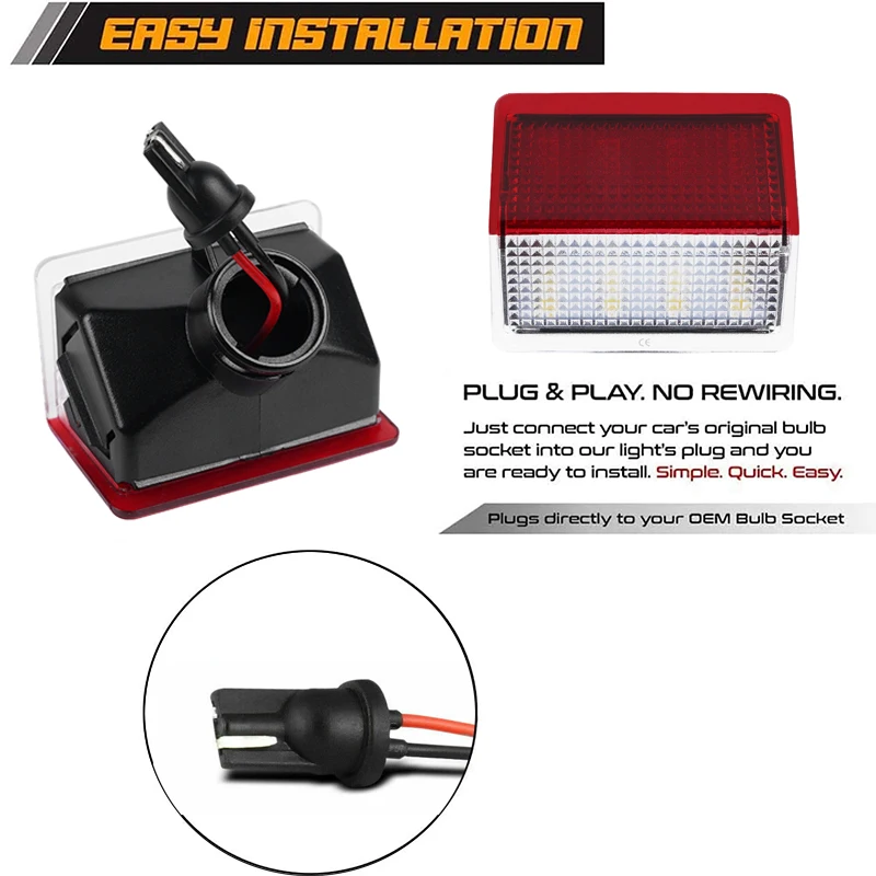 1Pc LED 트렁크 라이트 수화물 구획 뚜껑 램프 메르세데스 벤츠 W221 W204 W205 W212 W246 W176 W156 X166 C216 OEM # A 2218202101 썸네일 3