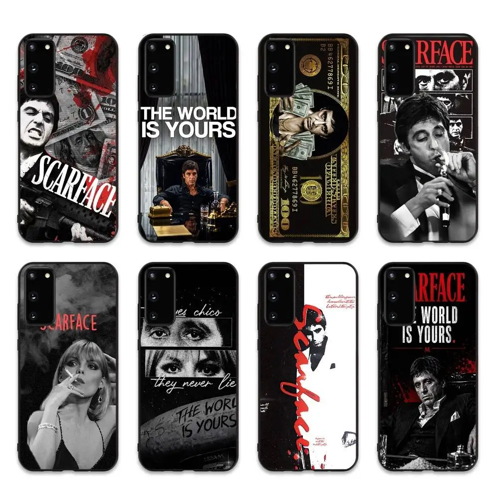 Crime Movie S-Scarface Phone Case For Samsung S 24 Fe 25 Ultra Plus 20 Lite 21 30 22 23 24 22 Ultra 5G Fundas