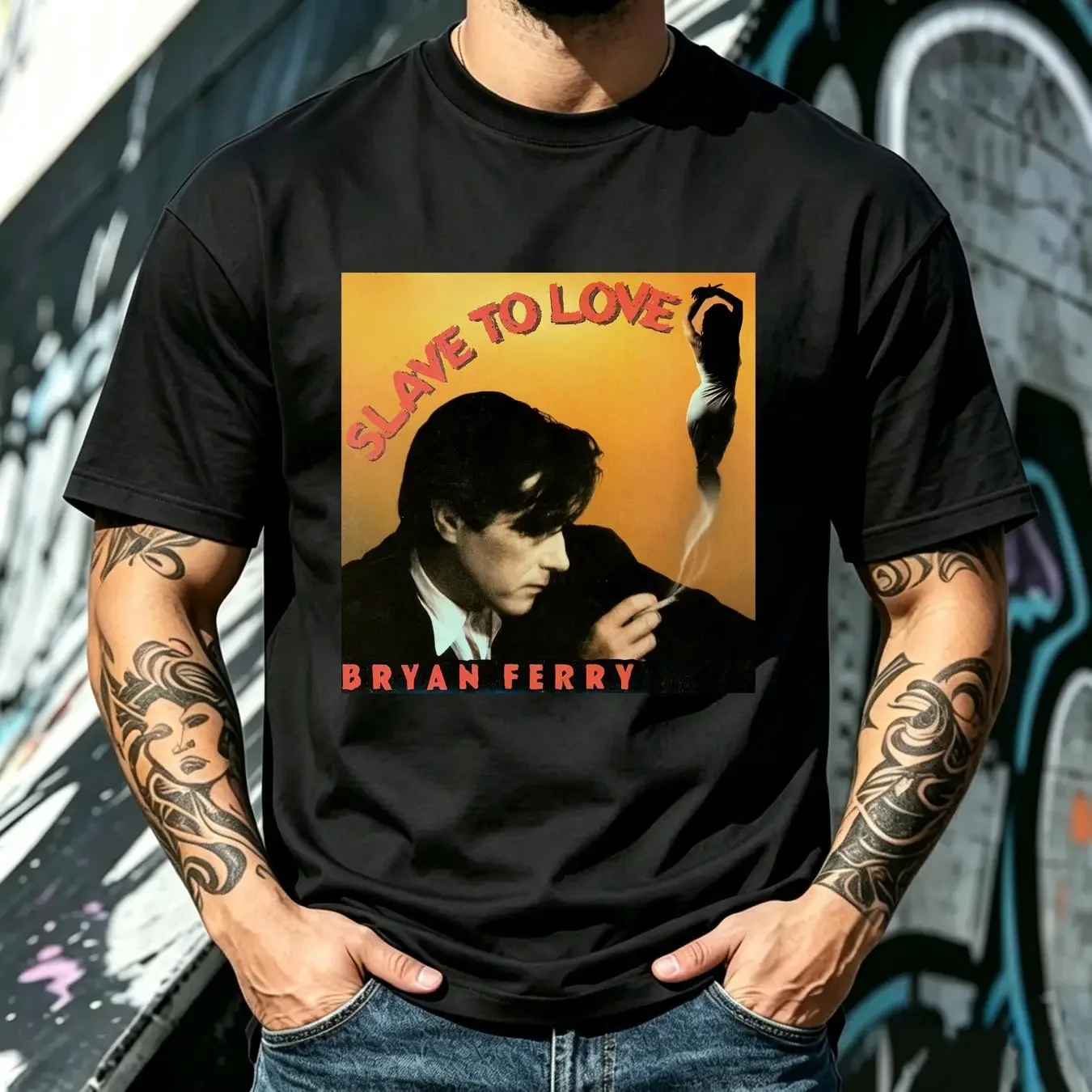 washed T Shirt Slave to Love Bryan Ferry Black Men S 234XL CC1347 long or short sleeves vintage Washed Soft Unisex Stretched