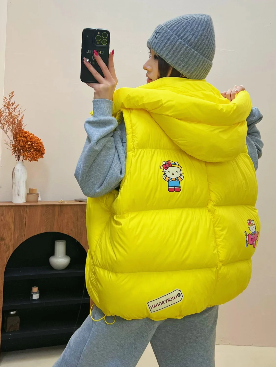 Losse, casual, effenkleurige, modieuze winterjas voor dames, nieuw binnen, veelzijdig design, Europese stijl, buitenkleding.