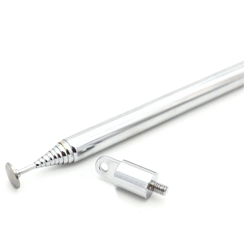 Rod Antenna 120cm Adapter Remote Control Antenna 10 Sections Alarm Antenna Crystal Radio Receiver Kit Telescopic Antenna