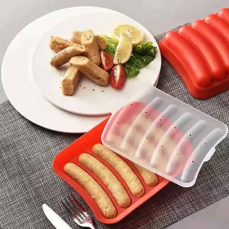 Silicone Hot Dog Sausage Mold Ham Sausage Mold Homemade Diy Baby Food Supplement Egg Sausage Box Silicone Mold