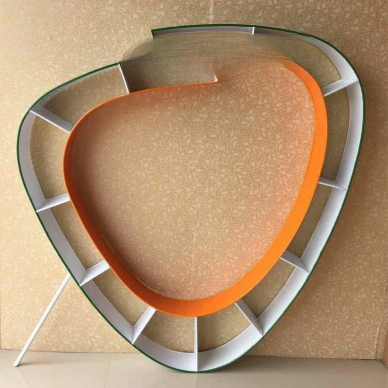 Creative wrought iron letter wall-mounted bookshelf living room wall shelf wall-mounted wall decorative shelf children's
