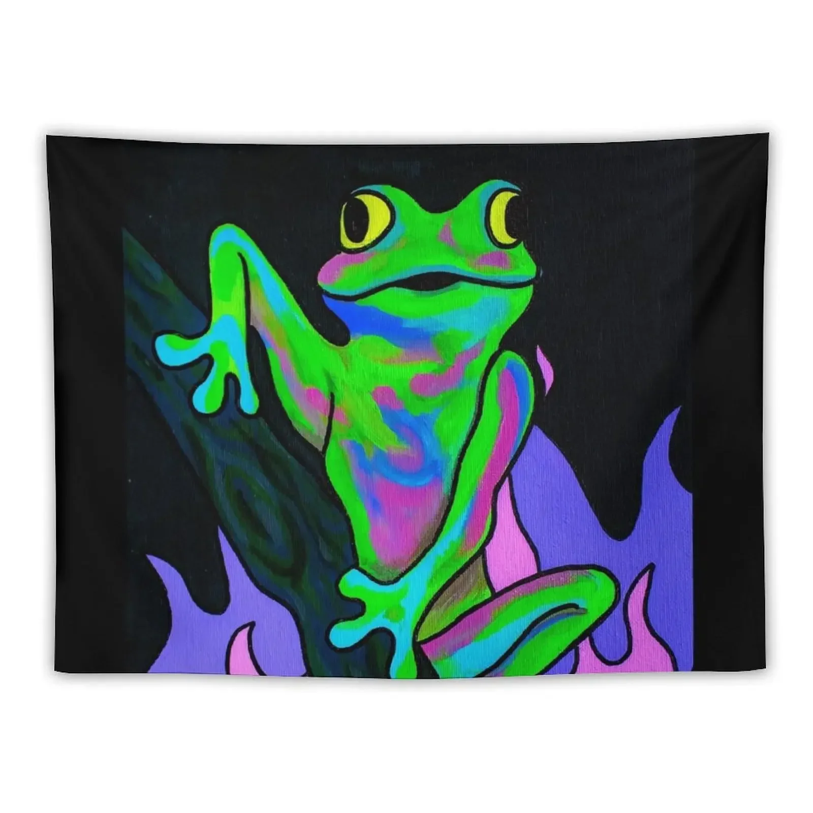 

Tree Frog Tapestry Room Decor Korean Style Decorative Wall Murals Aesthetic Room Decorations Wall Decor Tapestry