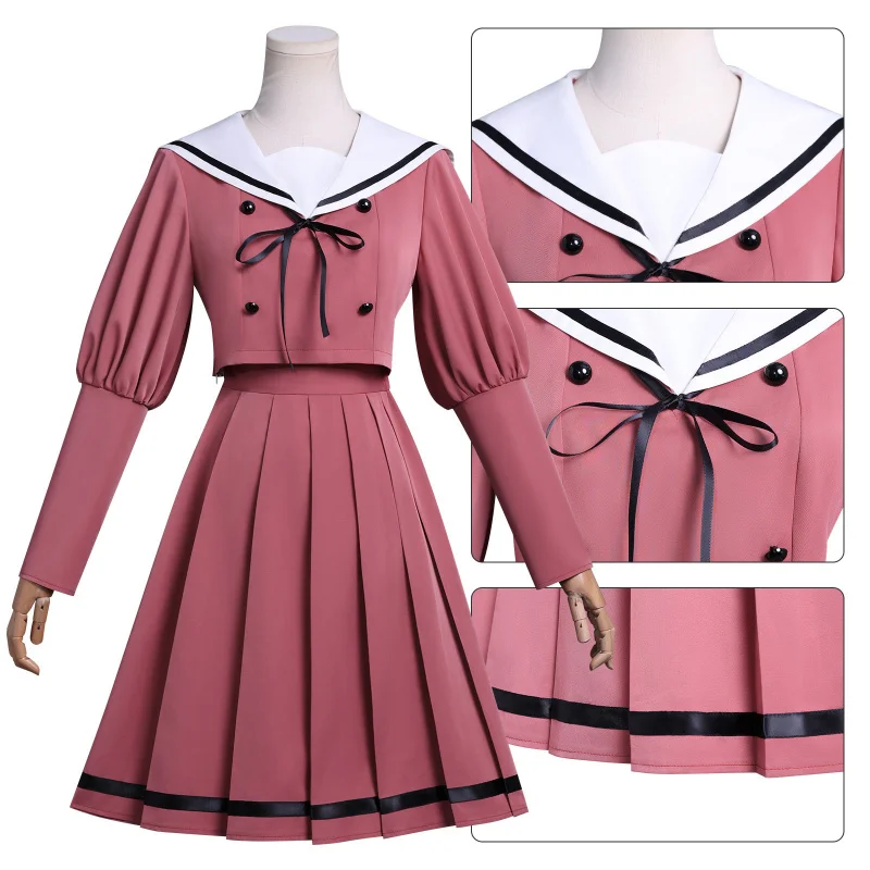 AnimeThe Fragrant Flower Blooms With Dignity Cosplay Kaoruko Waguri Costume Long JK Top skirt Uniform Carnival Women suit