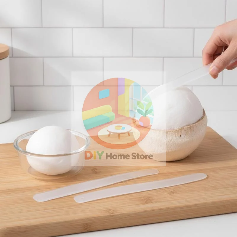 5Pcs BPA Free Plastic Coconut Opener Safe Coconut Meat Scraping Tool for Home Kitchen Fruit Shops