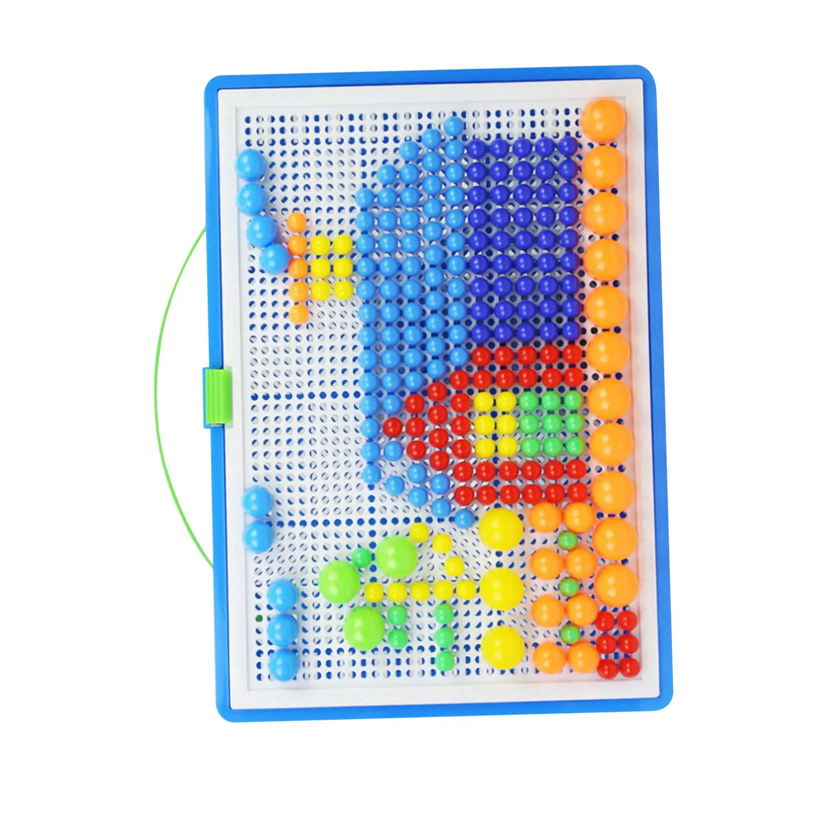 592Pcs Mushroom Nail Jigsaw Puzzle for Thinking Creativity Development Safe Plastic Pegboard 27.5x19cm Hands on