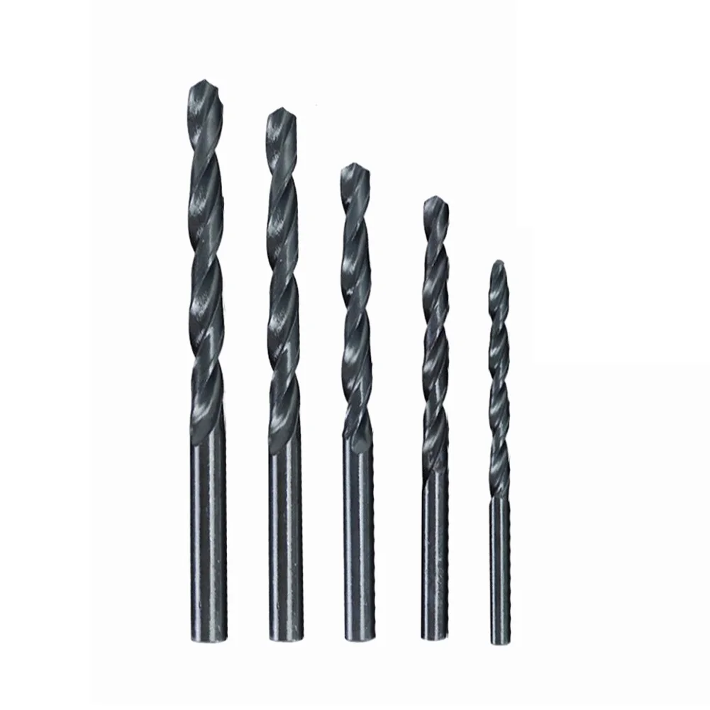 5pcs 3-8mm HSS Drill Bit Set Straight Shank Drill Bit Hole Cutter For Metal Stainless Steel Wood Metal Drilling Woodworking Tool