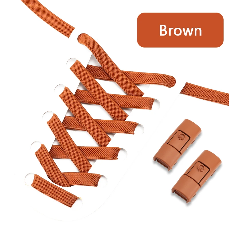 Bunte Press Lock No Tie Schnürsenkel, elastische Schnürsenkel für Sneakers, Sport, elastische Schnürsenkel ohne Schnürsenkel, Einheitsgröße, passend für alle Erwachsene und Kinder