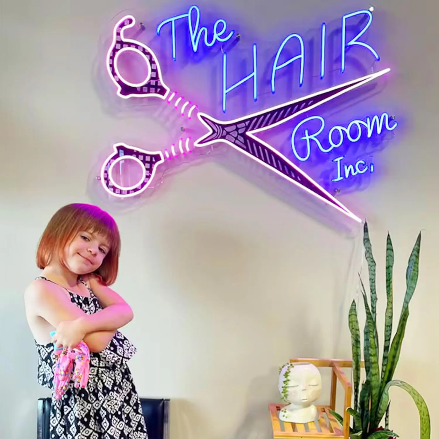Custom Logo Neon Sign Personalized UV Printed LED Burger Signs Custom Neon Sign for Business Office Bar Salon Shop Wedding Decor