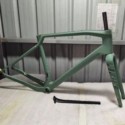 Gravel Bike Frame with Handlebar, DIY Color, Full Inner Cable Design