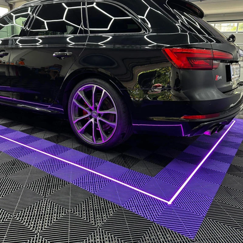 Garage Interlocking Flooring PVC Plastic Floor Tile