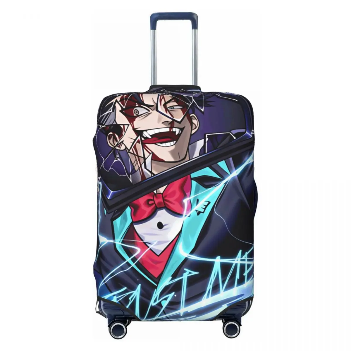 Radiostatic Vox Alastor Suitcase Cover Flight Hazbin Hotels Fun Luggage Accesories Business Protector