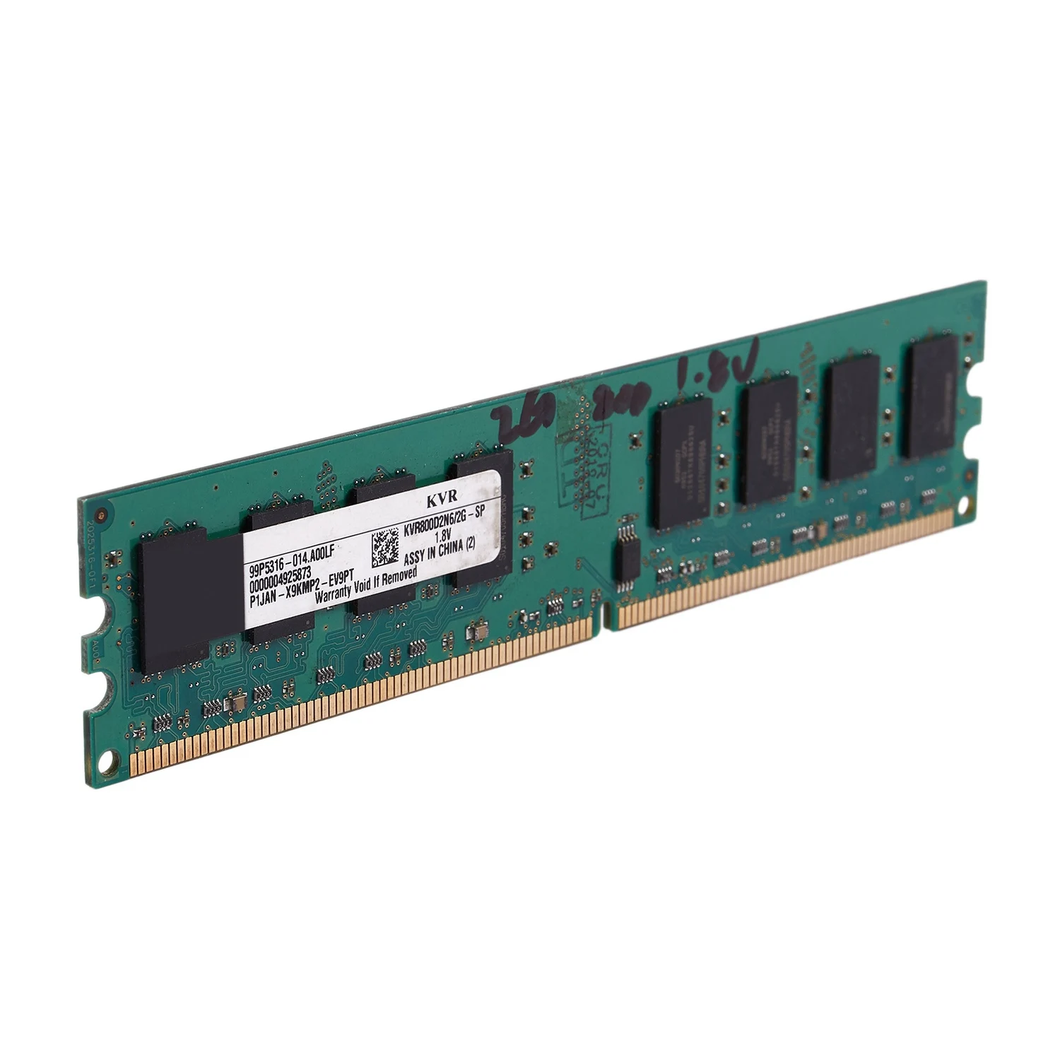 Memoria RAM DIMM desktop da 2 GB DDR2 PC2-6400 800 MHz 240 pin 1,8 V per Intel, per AMD (2 GB/800, W)