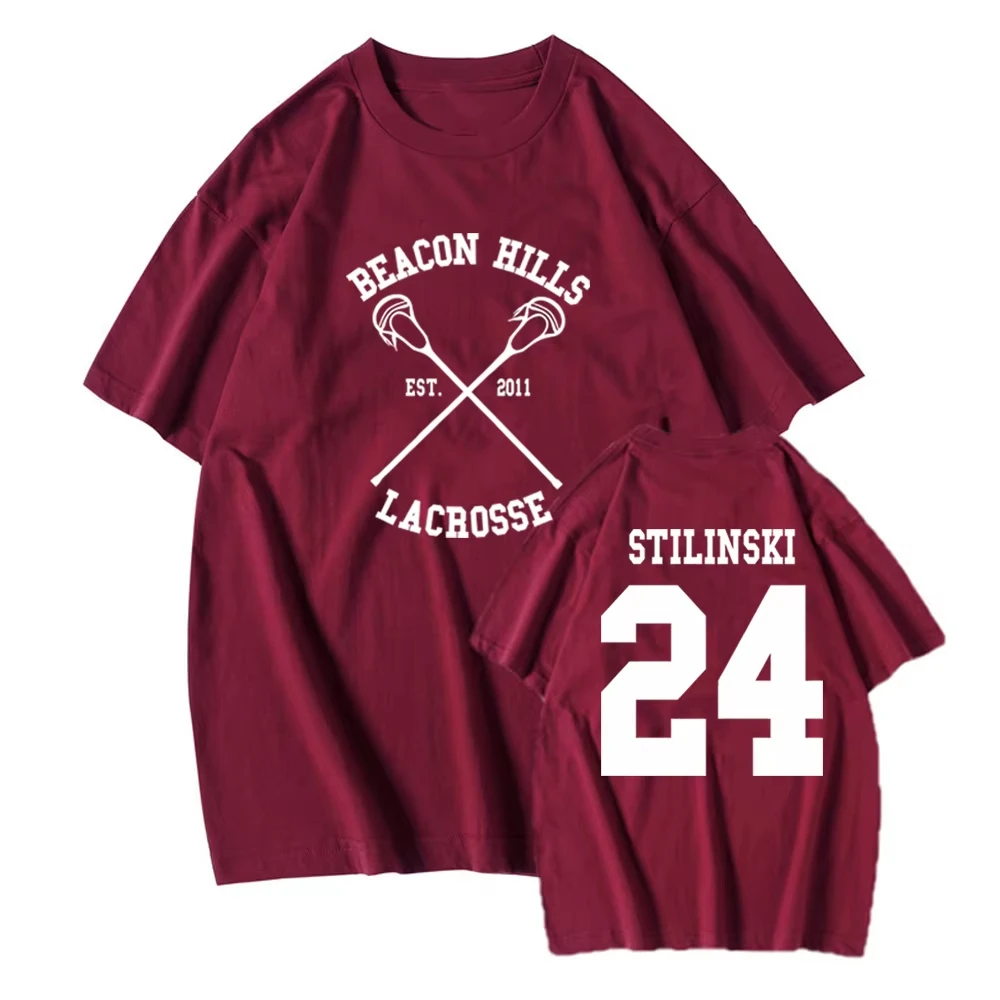 Camiseta Teen Wolf STILINSKI 24 LAHEY 14 MCCALL 11, Camisetas com Estampa Fashion, Camiseta Original de Chicagoland, Tops Harajuku Y2k 90s