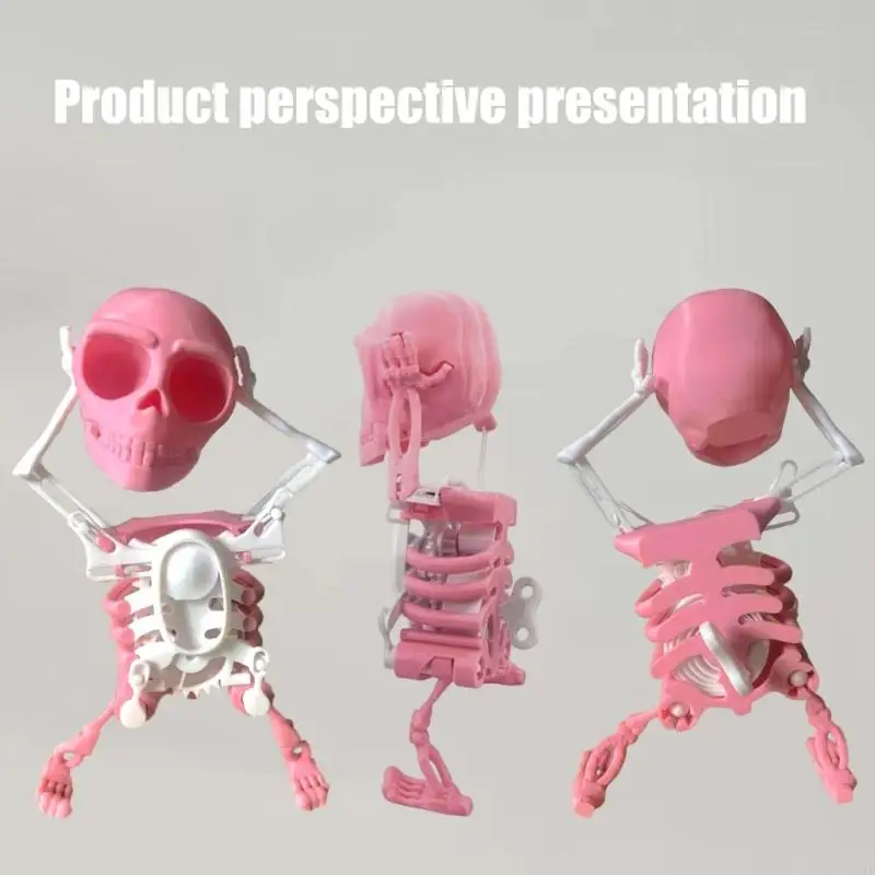 W3JF 3D Swinging Skeleton Toy pour décoration bureau les divertissements farce