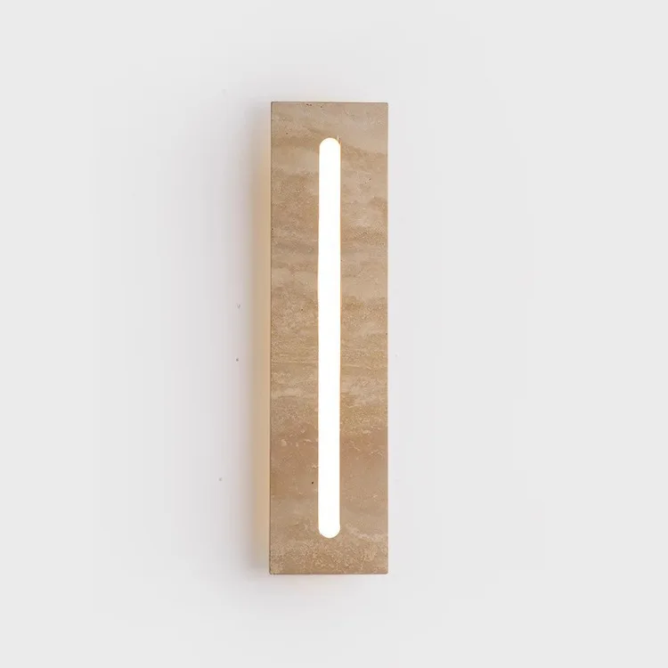 

Nordic Creative Travertine LED Wall Lamp - Modern Minimalist for Bedroom, Background Wall & Corridor
