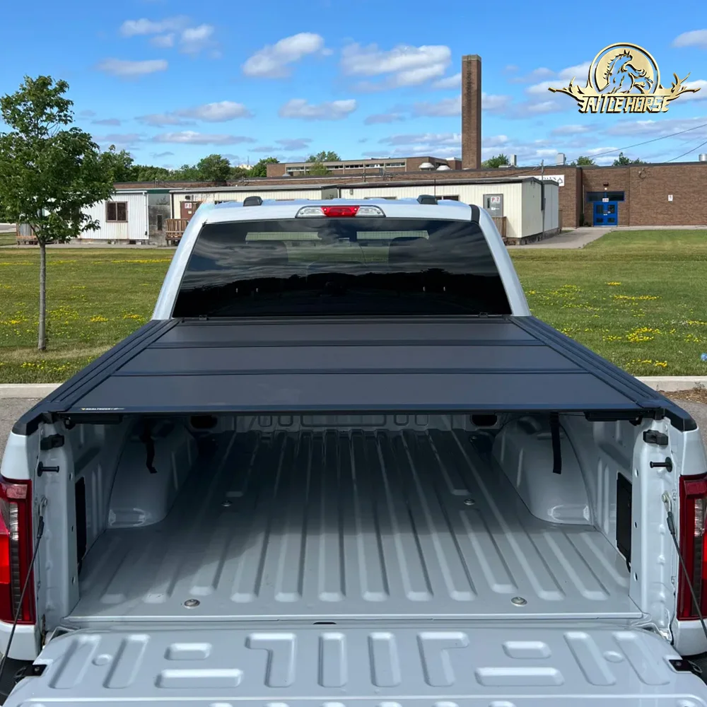 Powder Coated Aluminum Tri-Fold Tonneau Cover Rust Proof Tri-Fold Truck Bed Cover for 2020-2026  Gladiator JT 5ft Bed
