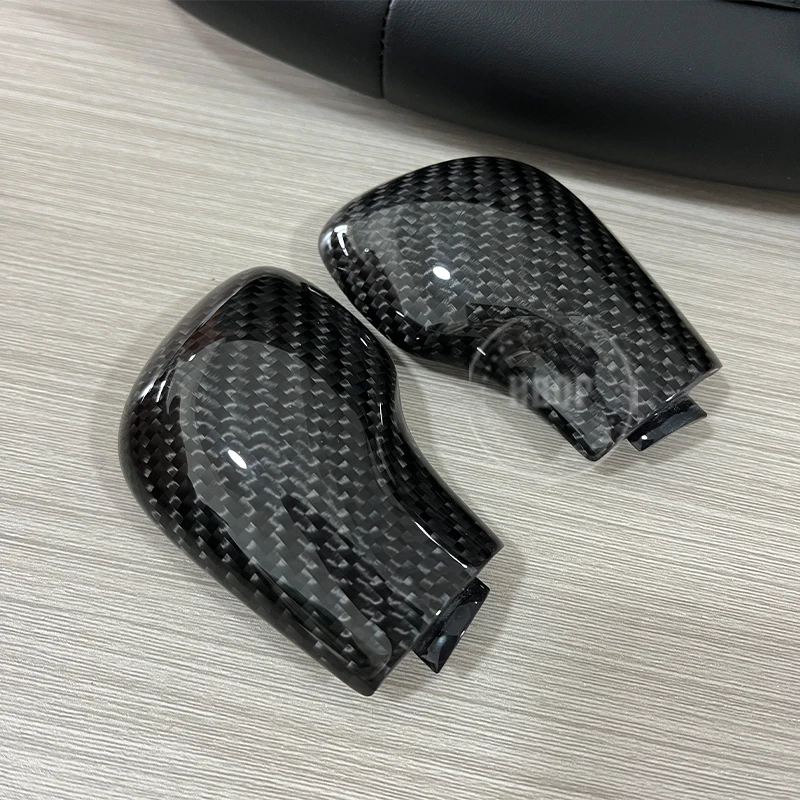 Cubierta de perilla de engranaje DSG de fibra de carbono, embellecedor de palanca de cambios para VW Golf 7 GTI R Tiguan Passat B7 B8 CC R20