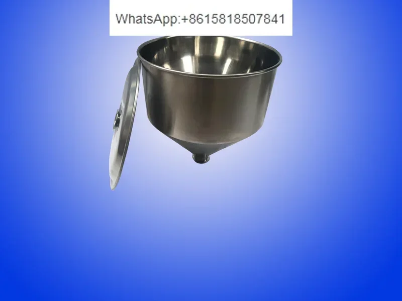 304 Stainless Steel Hopper Paste Filling Machine Accessories Funnel Bottle Reserve Cylinder