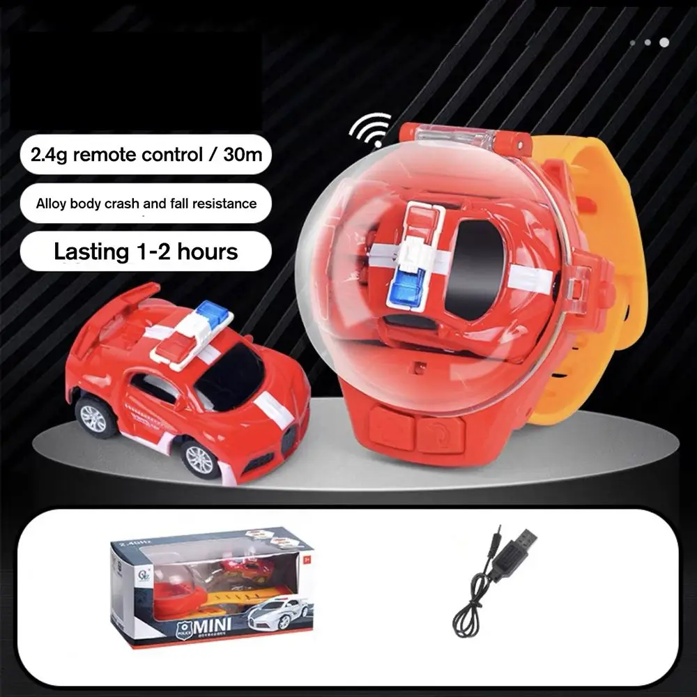Wearable 2.4G Car Model RC Racing  Kid Boy Gift Car Watch  Remote Control Car