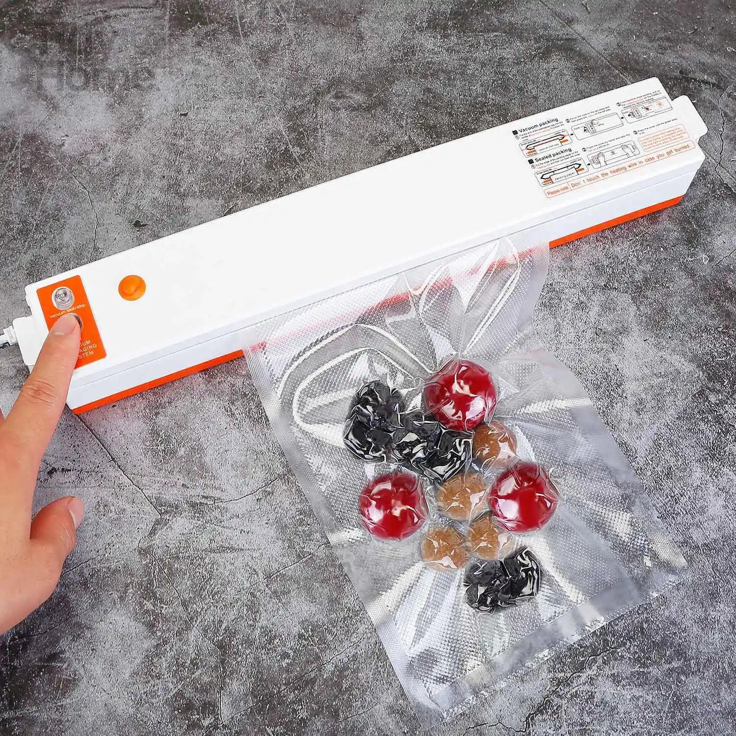 

Electric Vacuum Sealer Machine Household,Automatic Food Vacuum Sealer Quick Sealing System Machine For Fresh Food Dry Moist Food