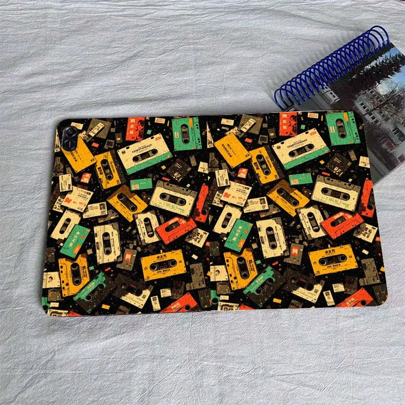 

Vintage cassette art pattern For Huawei MatePad Air SE Pro M6 M5 M2 T10s T5 10 11 12.6 11.5 12 X 10.8 Inch 10.1 Tablet Case