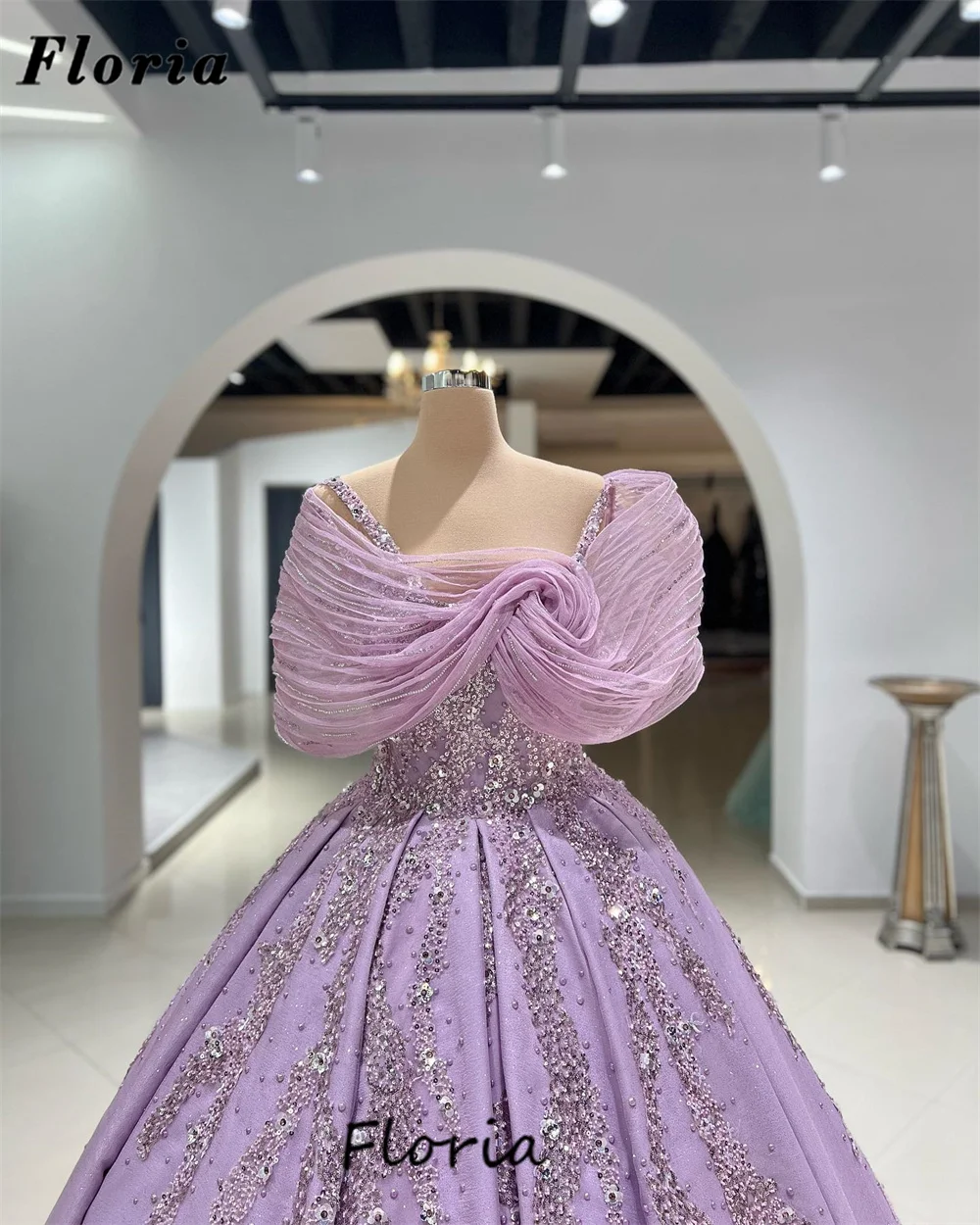 Vestidos Ball Gown Beaded Evening Dresses Haute Coutures Beaded Crystals Red Carpet Runway Dress Dubai Cocktail party Gowns 2024