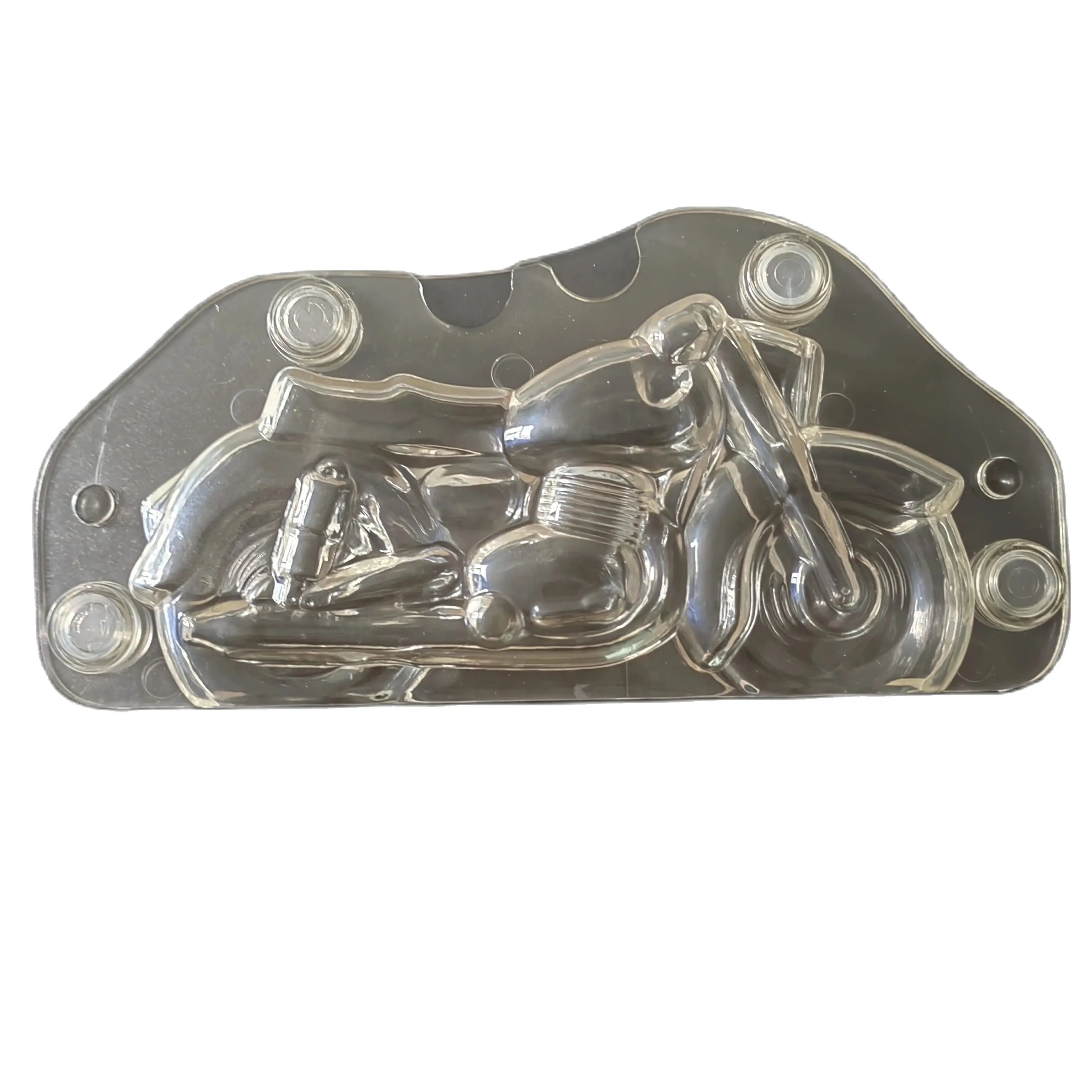

Free Shipping High Quality Transparent Luxury Motorcycle Shaped Chocolate Mould 3D Baking Molds HB1058C