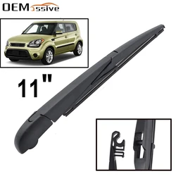 Rear Windshield Windscreen Wiper Blade Arm Kit For Kia Soul MK1 2009 2010 2011 2012 2013 Back Window Wiper Set