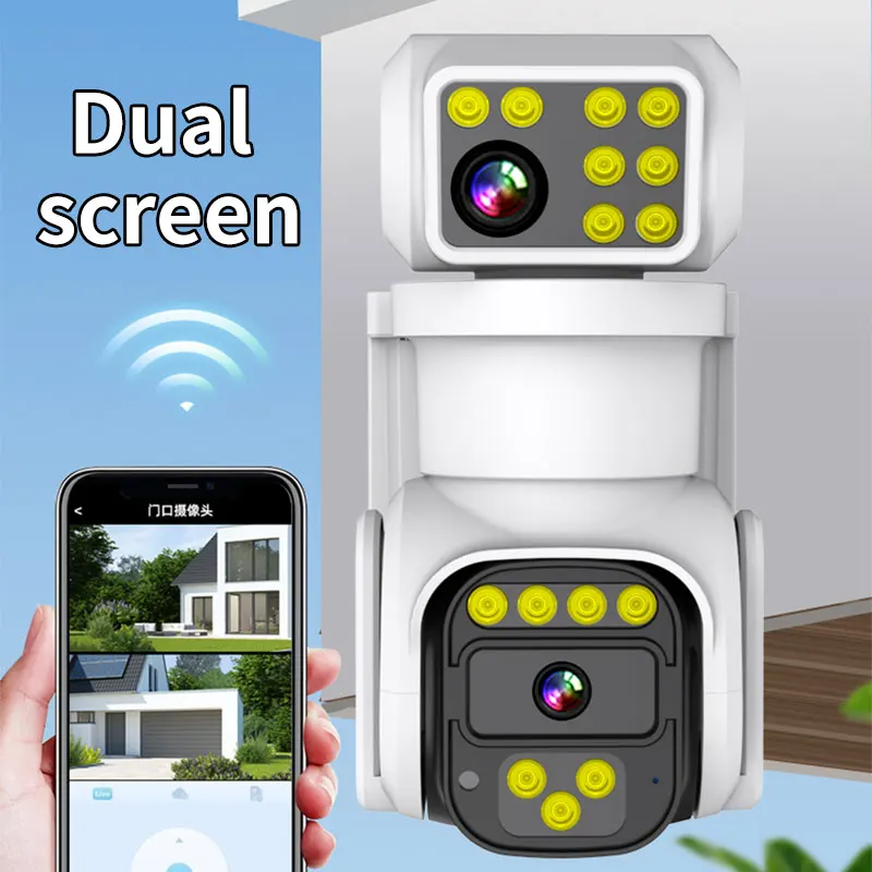 

4MP iCam365 APP Dual Lens PTZ 4G /WIFI IP Dome Camera Full Color AI Humanoid Detection Home Security CCTV Monitor