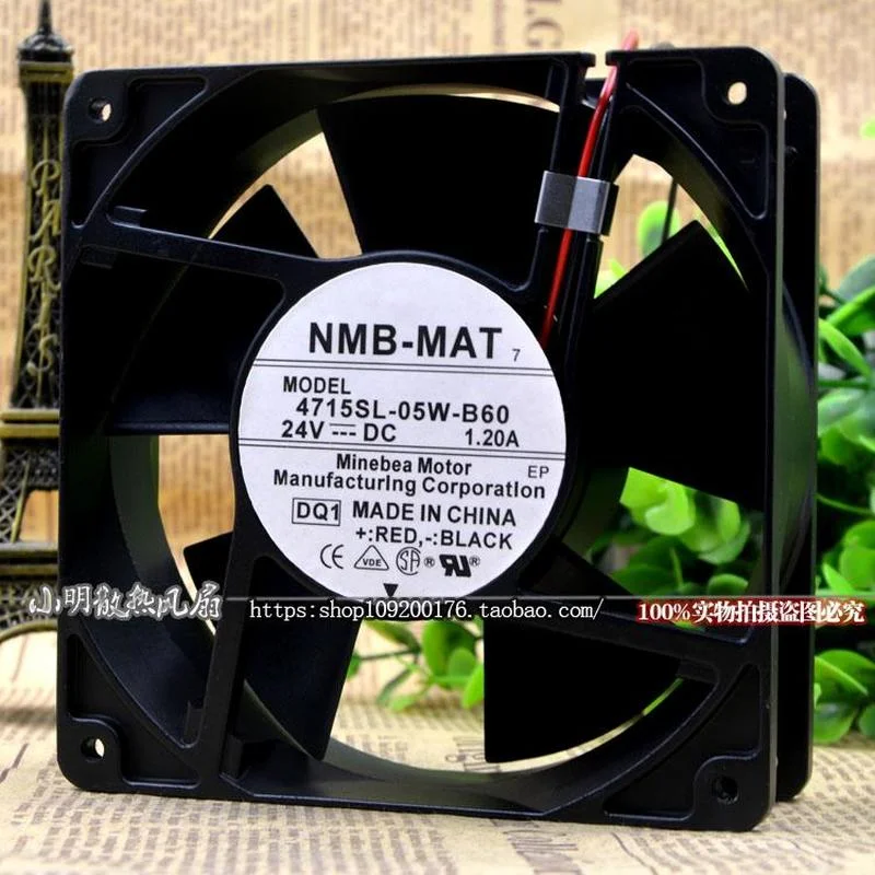 Ssea Nieuwe Fan Voor Nmb 4715SL-05W-B60 -D00 24V 1.2A 120*120*38 Aluminium Frame Fan Cooling fan