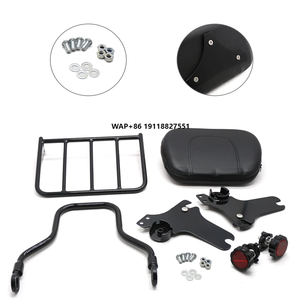 

Ex Factory Price High Quality Motorcycle Parts Detachable Backrest Sissy Bar Luggage Rack for Road Glide FLTR FLHR 97-08