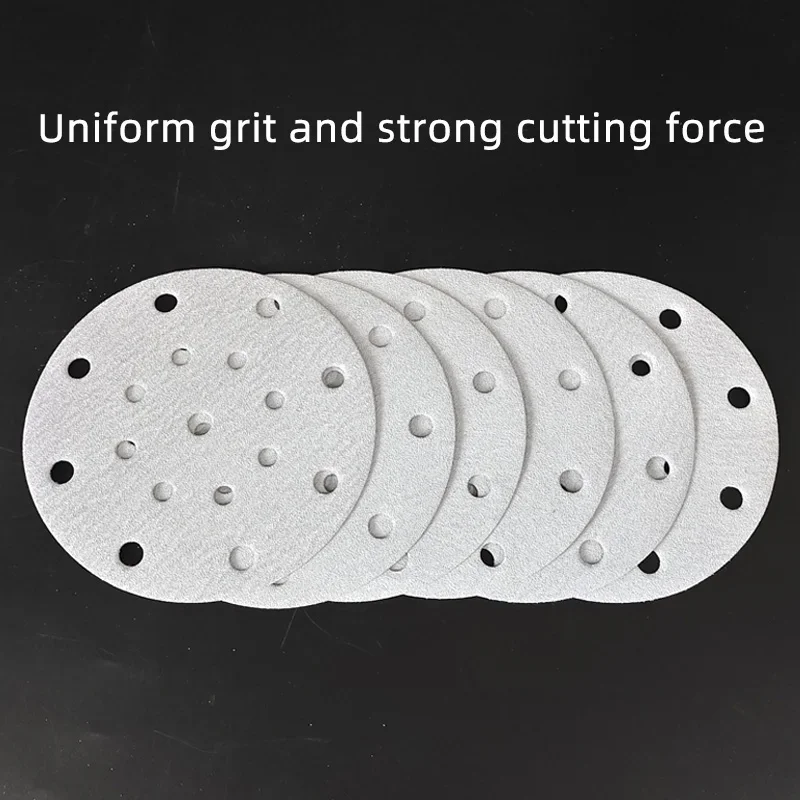 Grinding Disc Round Sandpaper 6 Inch 17 Holes Aluminum Oxide Sanding Disc 60 to 600 Grits for FESTOOL/MIRKA/3M ect Sander
