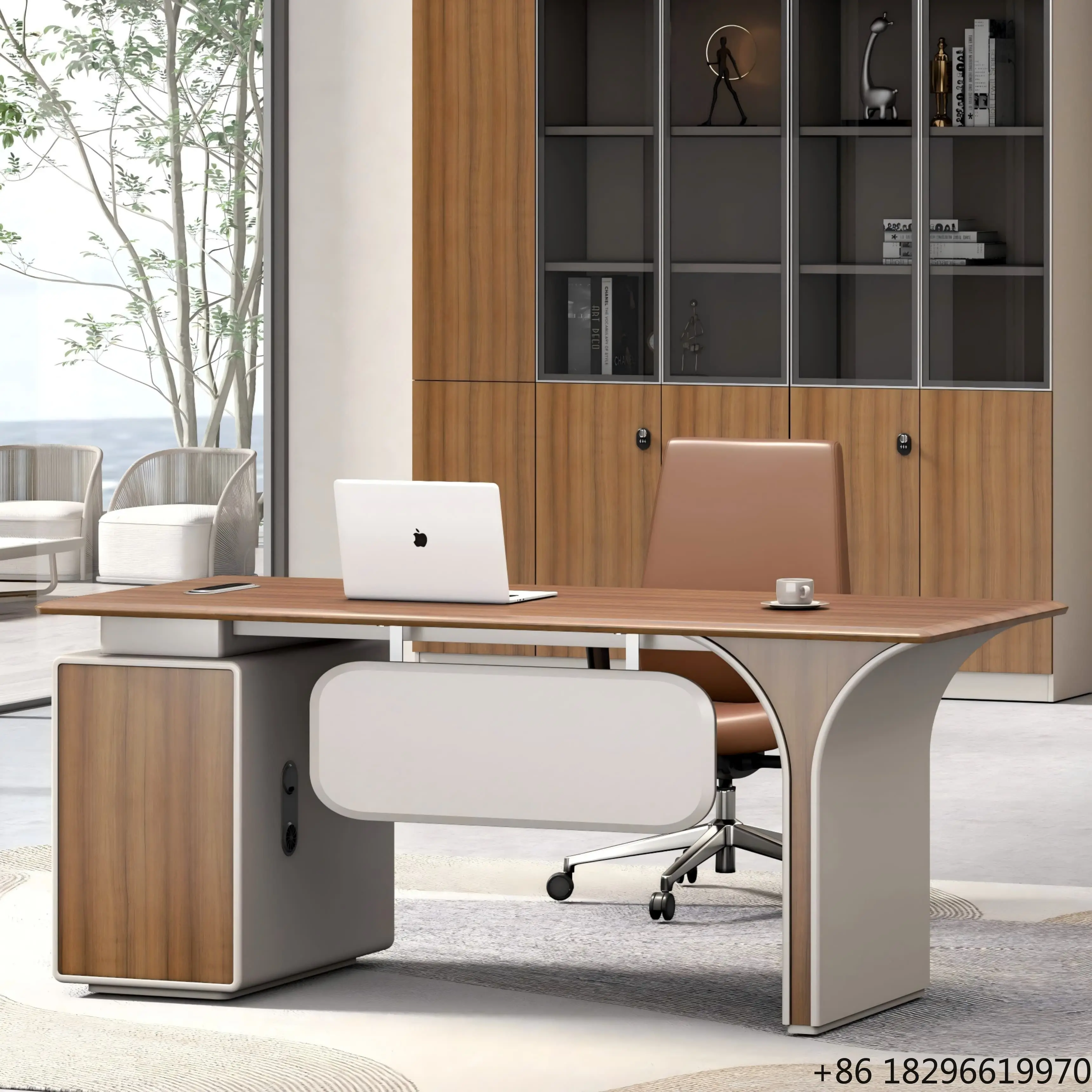 Executive Office Desk Manager Table for Boss CEO Home Office Study Working Furniture