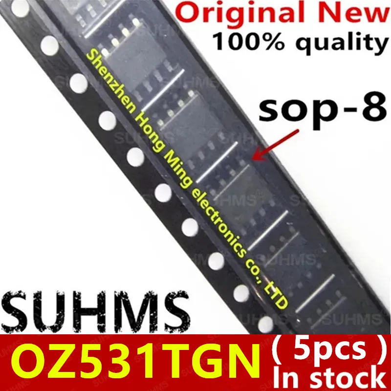 (5piece)100% New OZ531TGN sop-8 Chipset