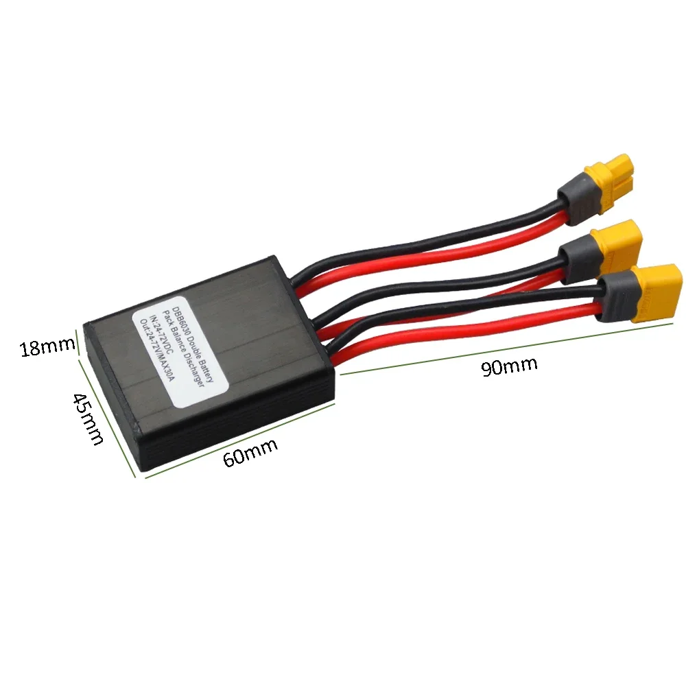 Dual Battery Pack Switch For Ebike 20A 30A 40A Parallel Batteries to Increase Capacity Double Battery Connector