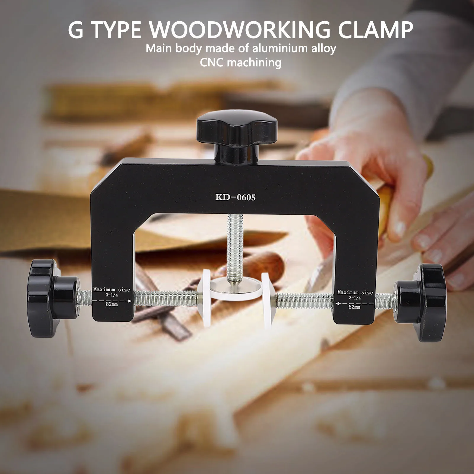 3 Way G Clamp Aluminium Alloy Multifunctional G Clamps Vise Edging Clamp for Woodworking