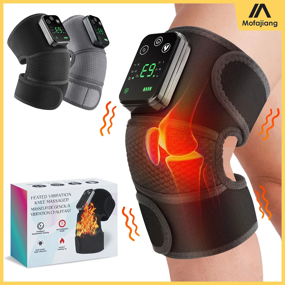 Multifunction Leg Knee Massager Joint Heating Vibration Massage Elbow Shoulder Support Thermal Knee Pad Blood Circulation