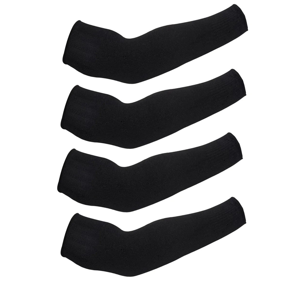 2 Pairs Cut Resistant Sleeves Thin Arm Protectors Arm Guard for Thin Skin and Bruising Arm Sleeves, Black