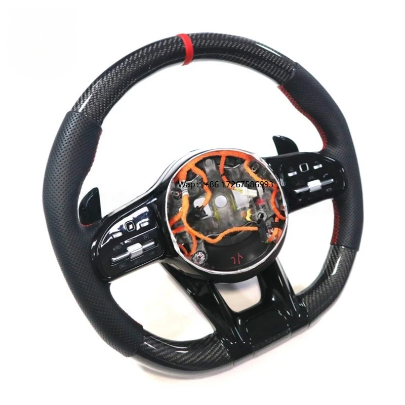 

Customized Carbon Fiber Steering Wheel for Old Mercedes a E C S G Anti-Shock Construction Smooth Surface Better Control