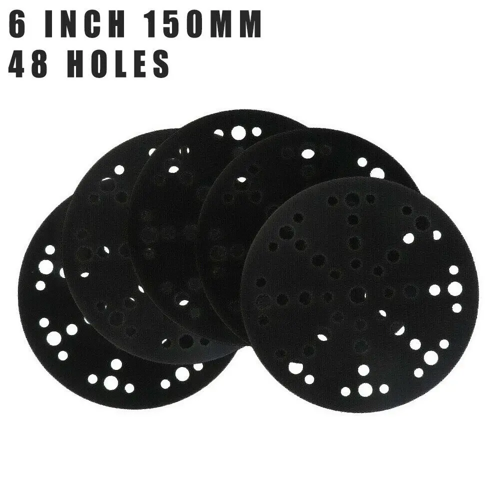 

6" Inch 150mm 48 Hole Protector Pad Hook & Loop Sanding Pad Abrasives For Festool ETS 150 WTS 150 Grinding and Polishing