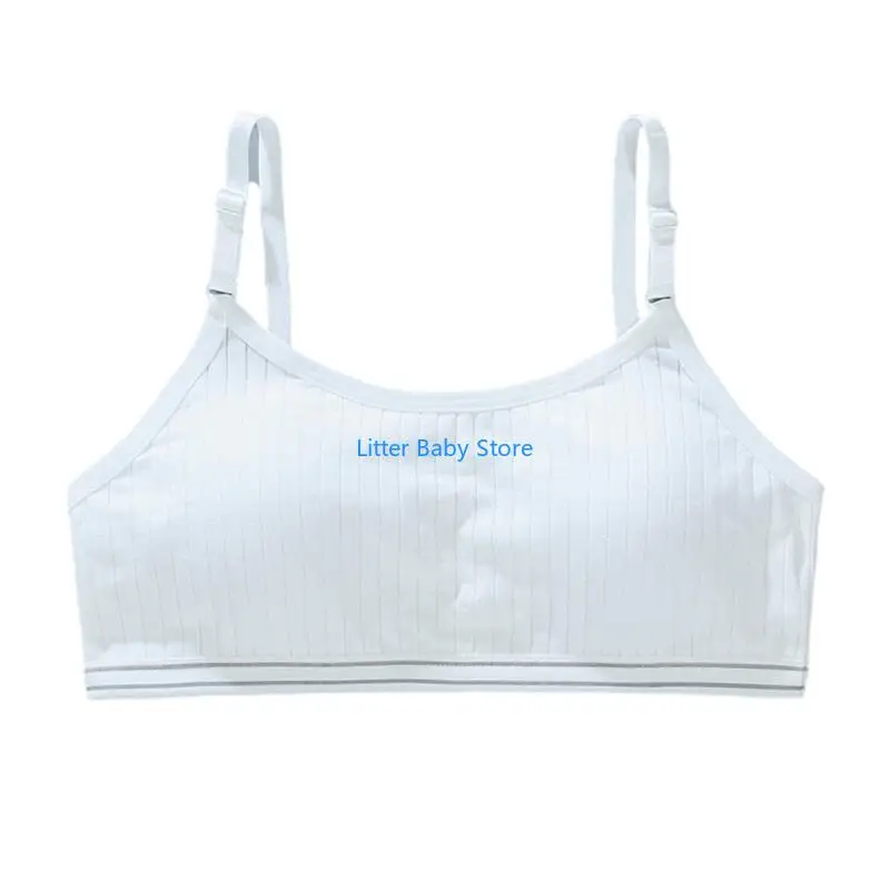 N80C Children's Bralette Girls Bra Tops with Elastic Fabric Feature for Comfort Daily